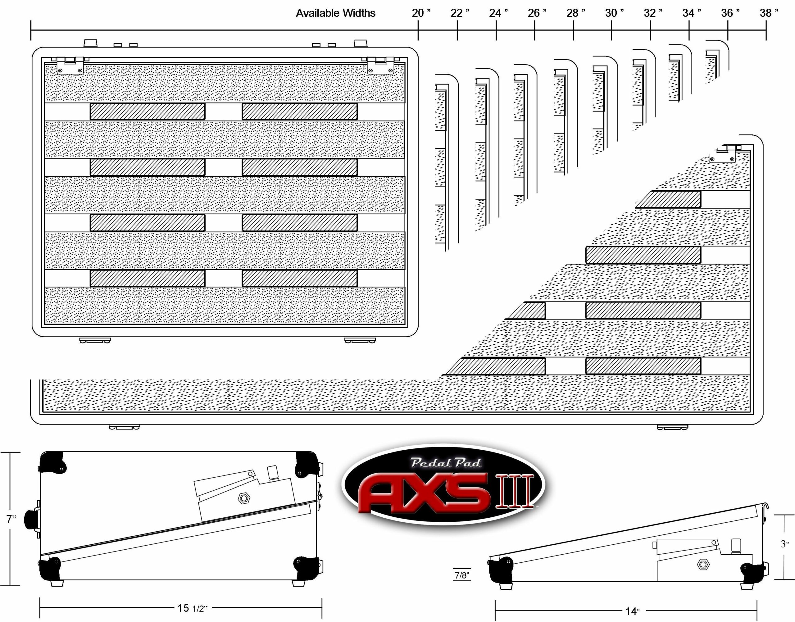AXS III Pedal Board - Pedal Pad