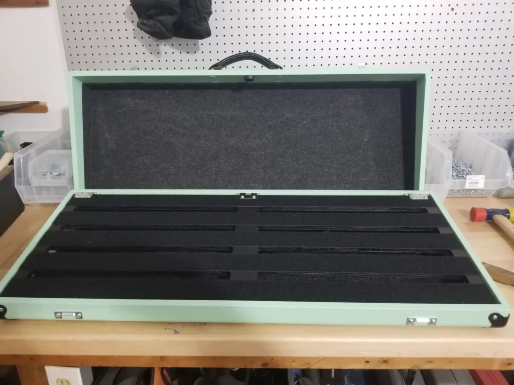 An open Pedal Pad pedalboard