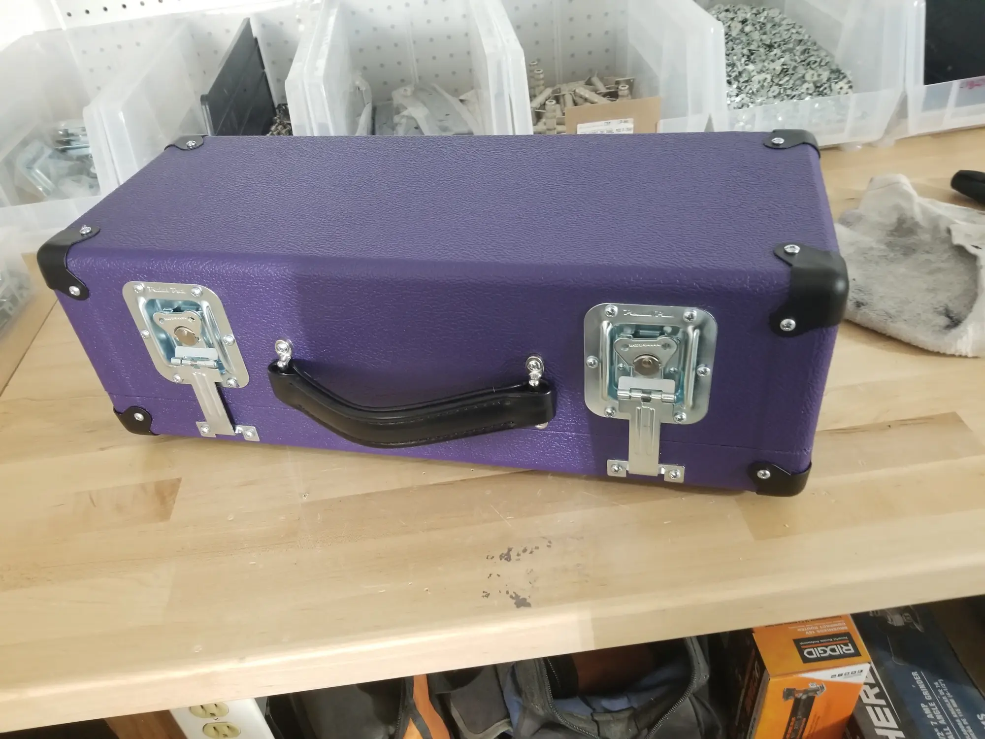 Custom purple finish

